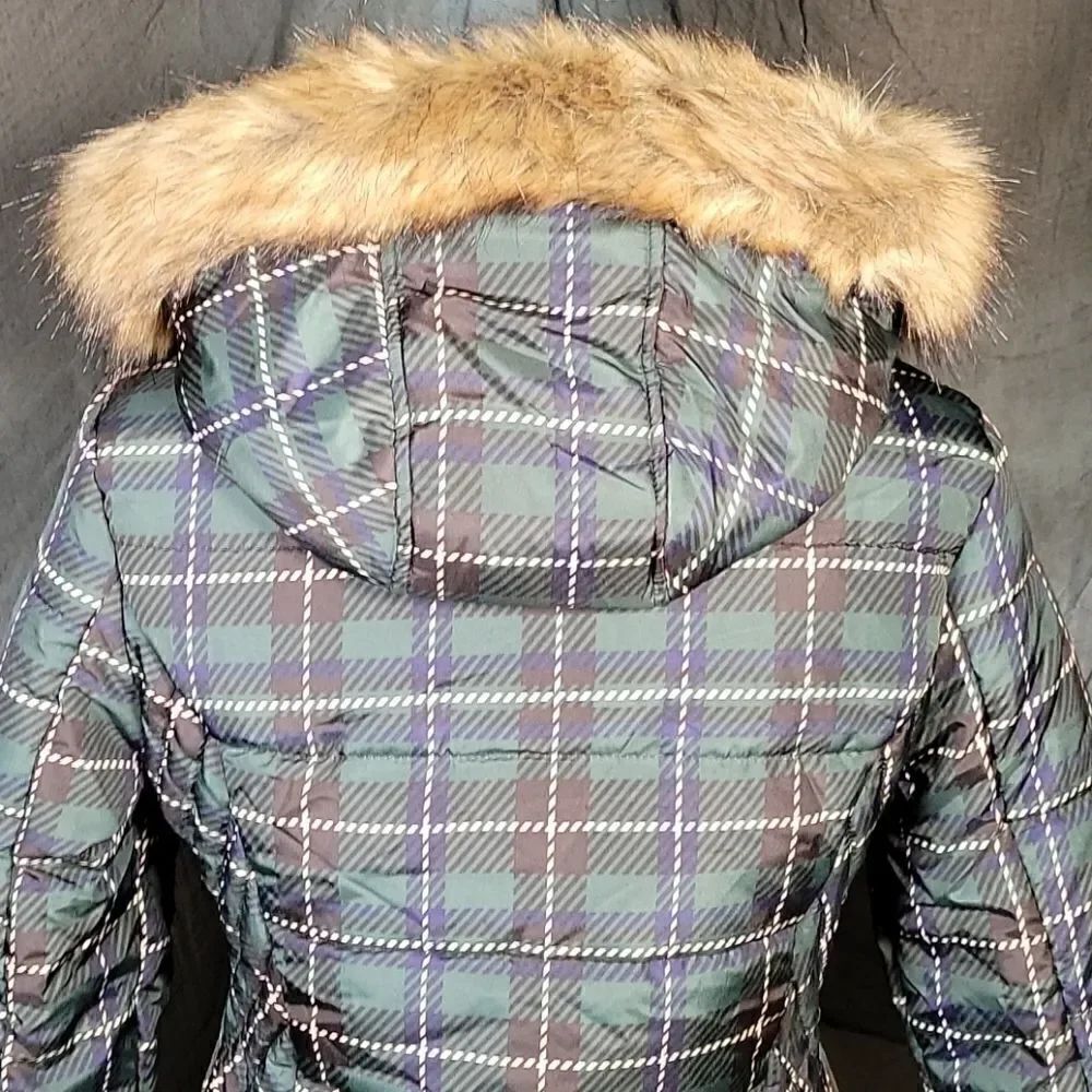 Celebrity Pink Juniors' Faux-Fur Hooded Puffer Coat Sz M - Picture 7 of 13